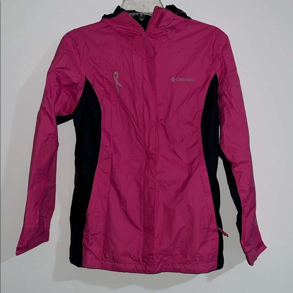 Columbia Women's Tested Tough In Pink Rain Jacket